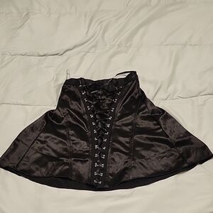 Elegant Black Corset Skirt